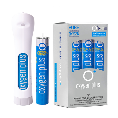 O+ canned oxygen elevate pack 6 refills