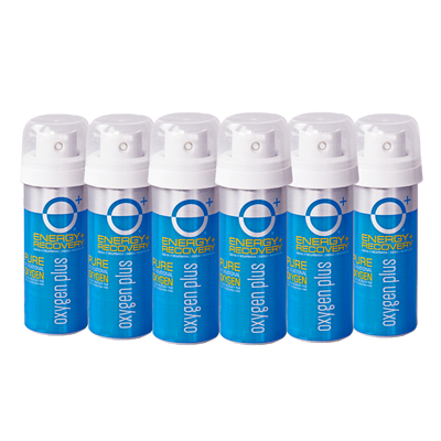 O+ canned oxygen mini 6-pack