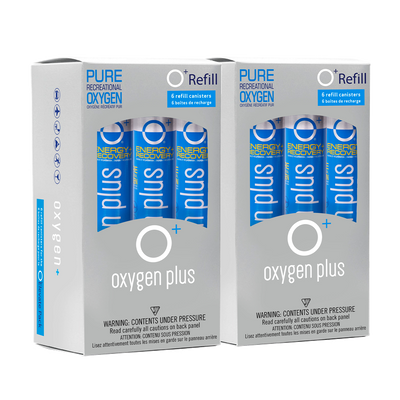O+ canned oxygen 12-pack refills