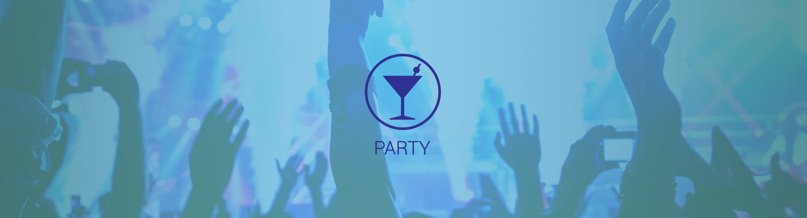 Young people in a club with their hands in the air